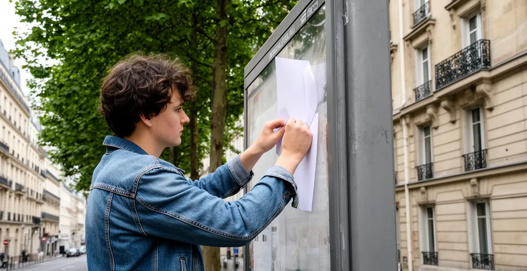 Affichage d'avis riverains pour stationnement temporaire